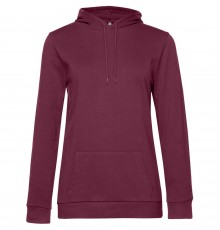 Толстовка с капюшоном женская Hoodie, бордовая
