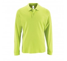 Рубашка поло мужская с длинным рукавом Perfect LSL Men, зеленое яблоко