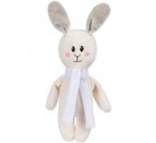 Мягкая игрушка Beastie Toys, заяц с белым шарфом