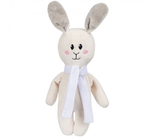 Мягкая игрушка Beastie Toys, заяц с белым шарфом