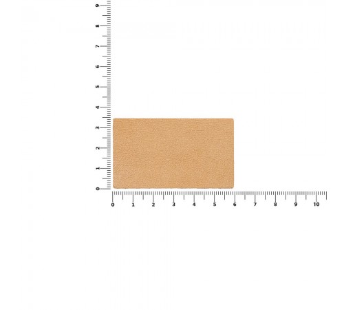 Лейбл кожаный Pasek, M, бежевый