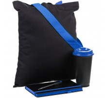 Набор Velours Bag, черный с синим