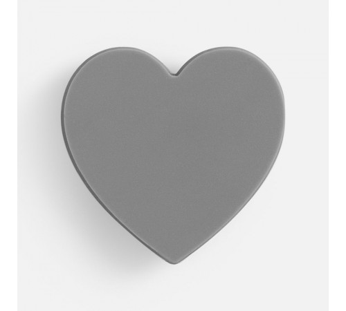 Джибитс из ПВХ «Сердце», серый
