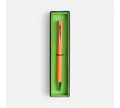 Ручка шариковая Blade Soft Touch в футляре, оранжевая