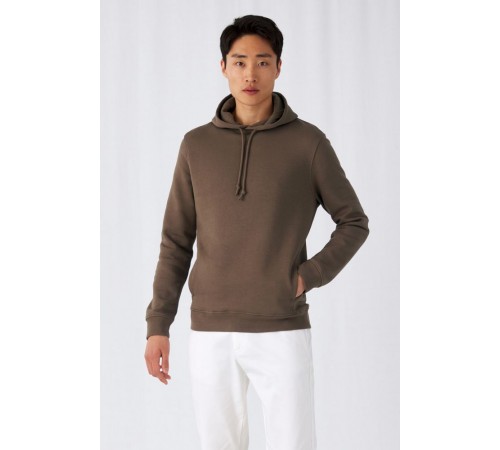 Толстовка с капюшоном унисекс BNC Inspire (Organic), коричневая (мокко)