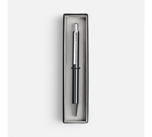 Ручка шариковая Arvent Glossy в футляре, черная