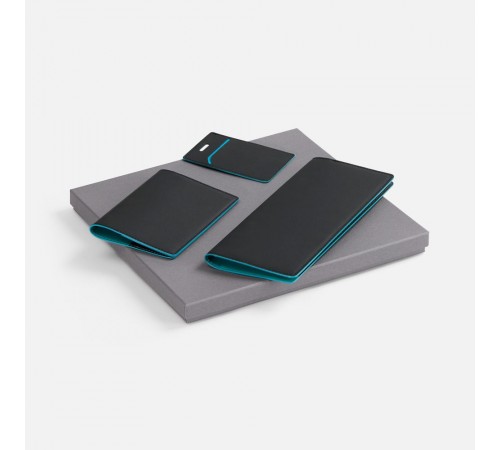 Набор Multimo Simple, черный с бирюзовым