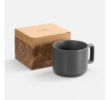 Чашка Jumbo в коробке матовая, темно-серая
