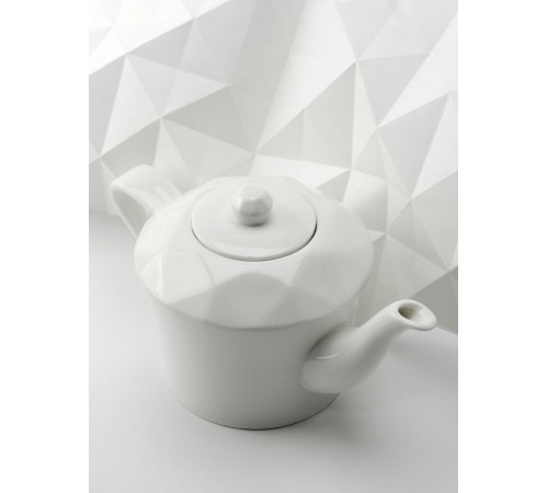 Чайник Diamante Bianco в подарочной коробке, белый