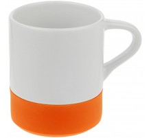 Кружка с силиконовой подставкой Protege, оранжевая