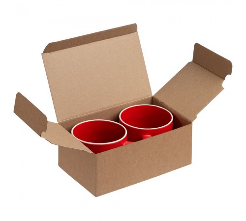 Коробка Couple Cup под 2 кружки, малая, крафт