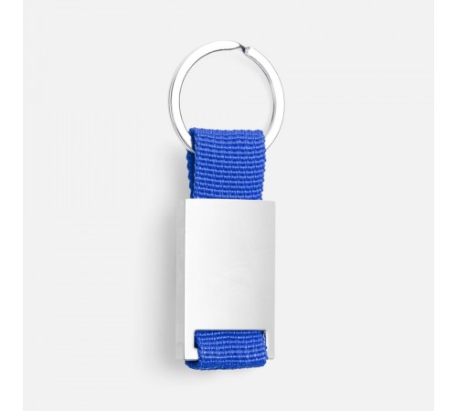 Брелок Inlet с тканевой вставкой, синий