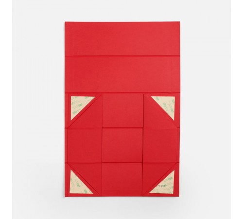 Коробка складная под бутылку Color Jacket Fold, красная