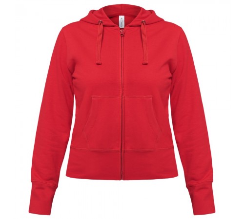 Толстовка женская Hooded Full Zip красная