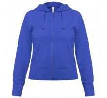 Толстовка женская Hooded Full Zip ярко-синяя
