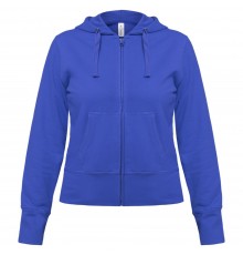 Толстовка женская Hooded Full Zip ярко-синяя