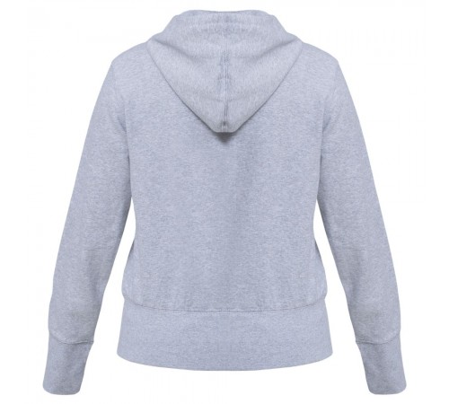 Толстовка женская Hooded Full Zip серый меланж