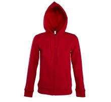 Толстовка женская на молнии с капюшоном Seven Women, красная